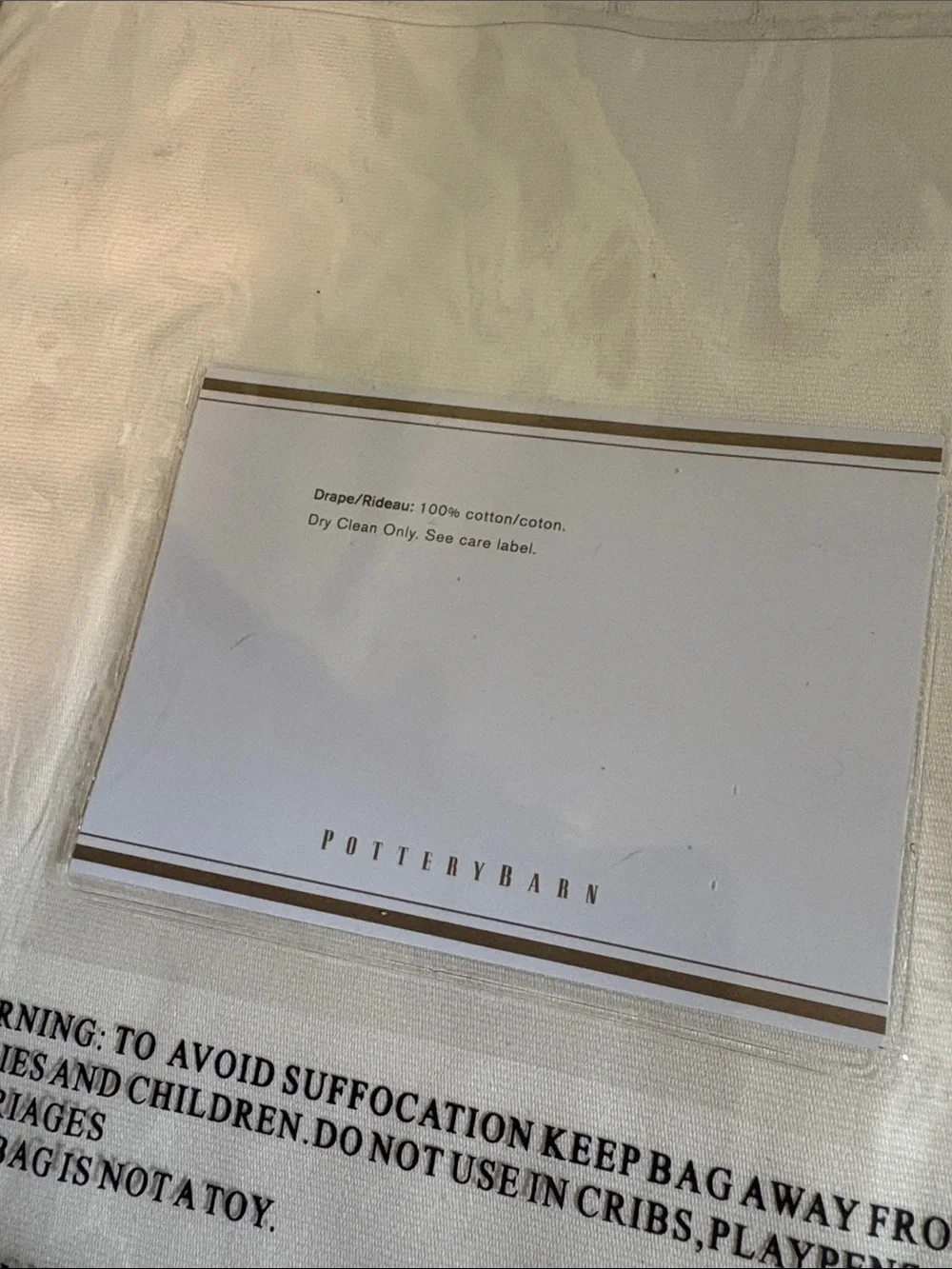 Pottery Barn Cameron Cotton Drapes